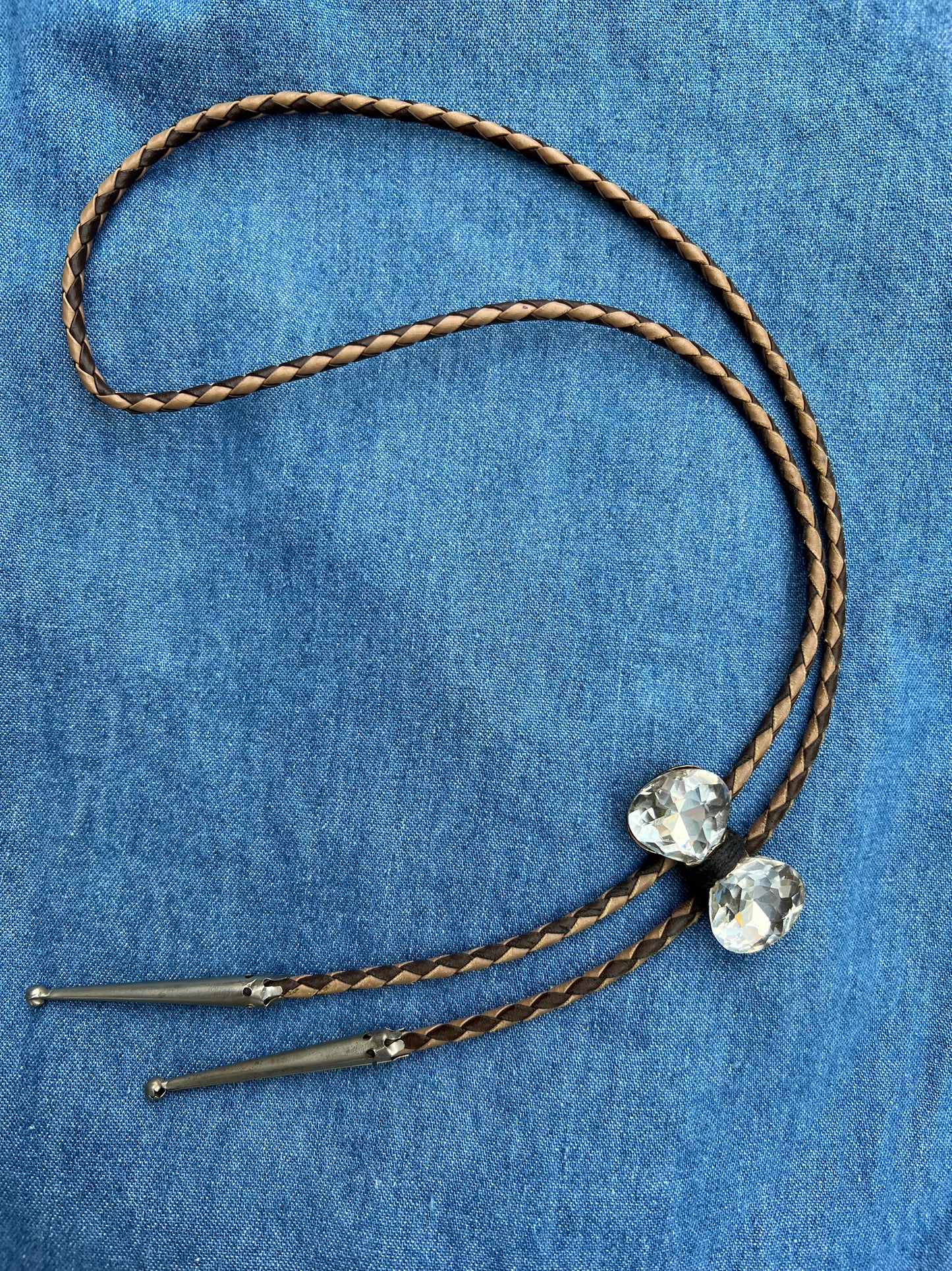 Sparkle Bow Bolo Tie