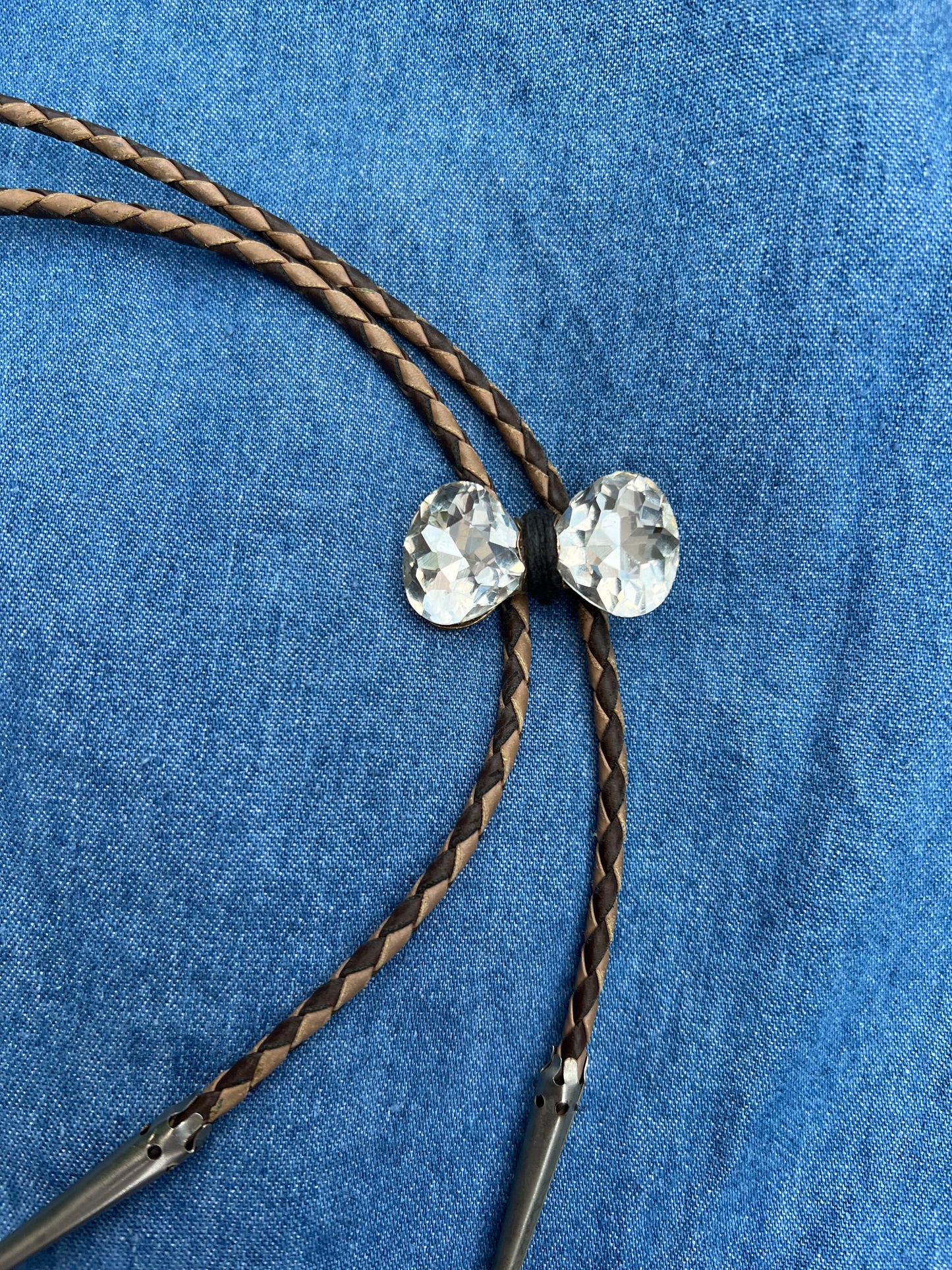 Sparkle Bow Bolo Tie