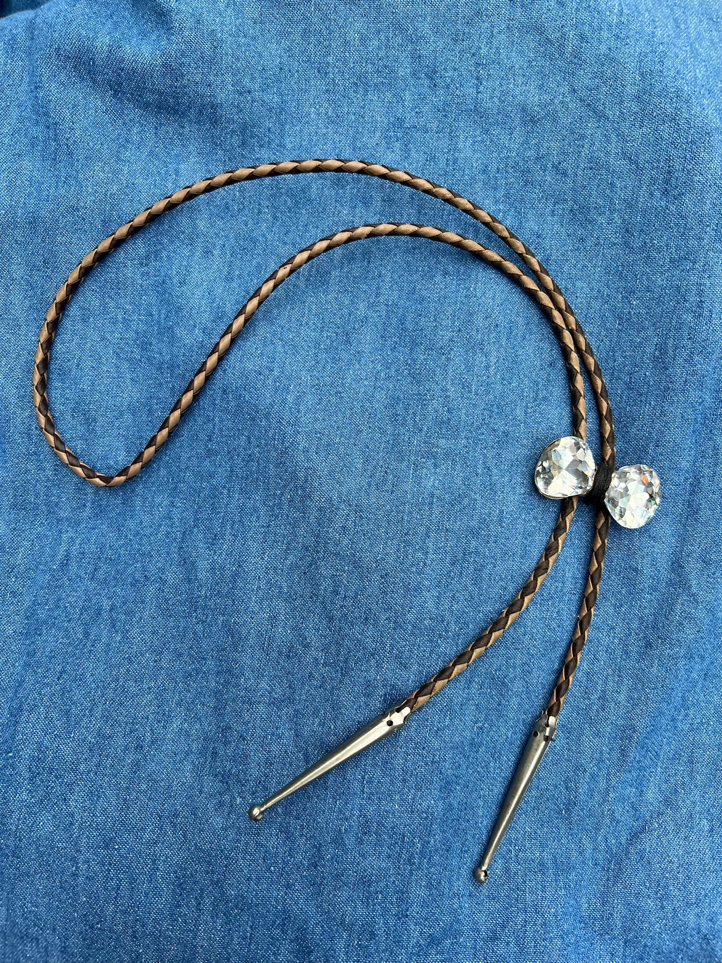 Sparkle Bow Bolo Tie