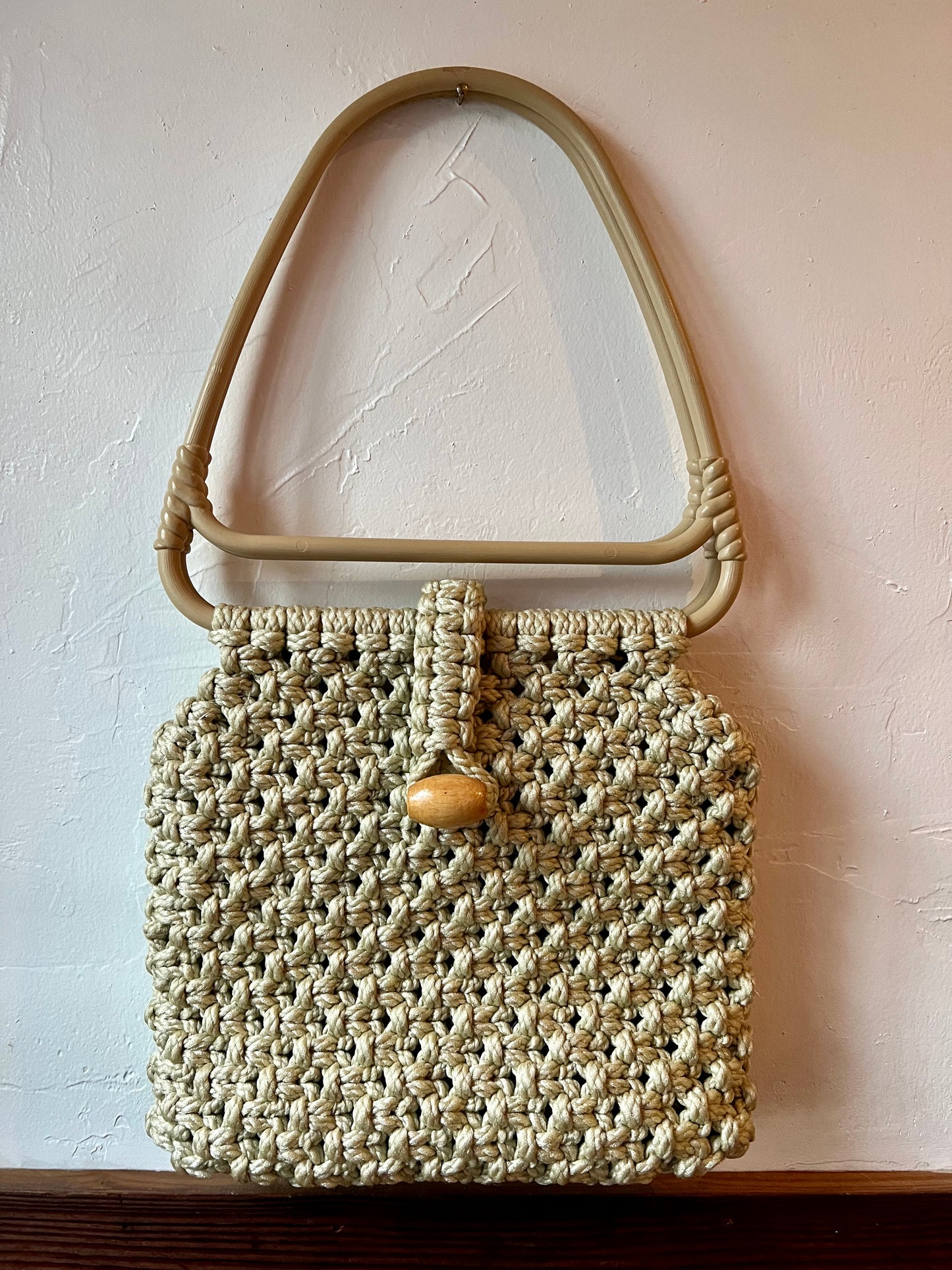Oatmeal Macrame Bag