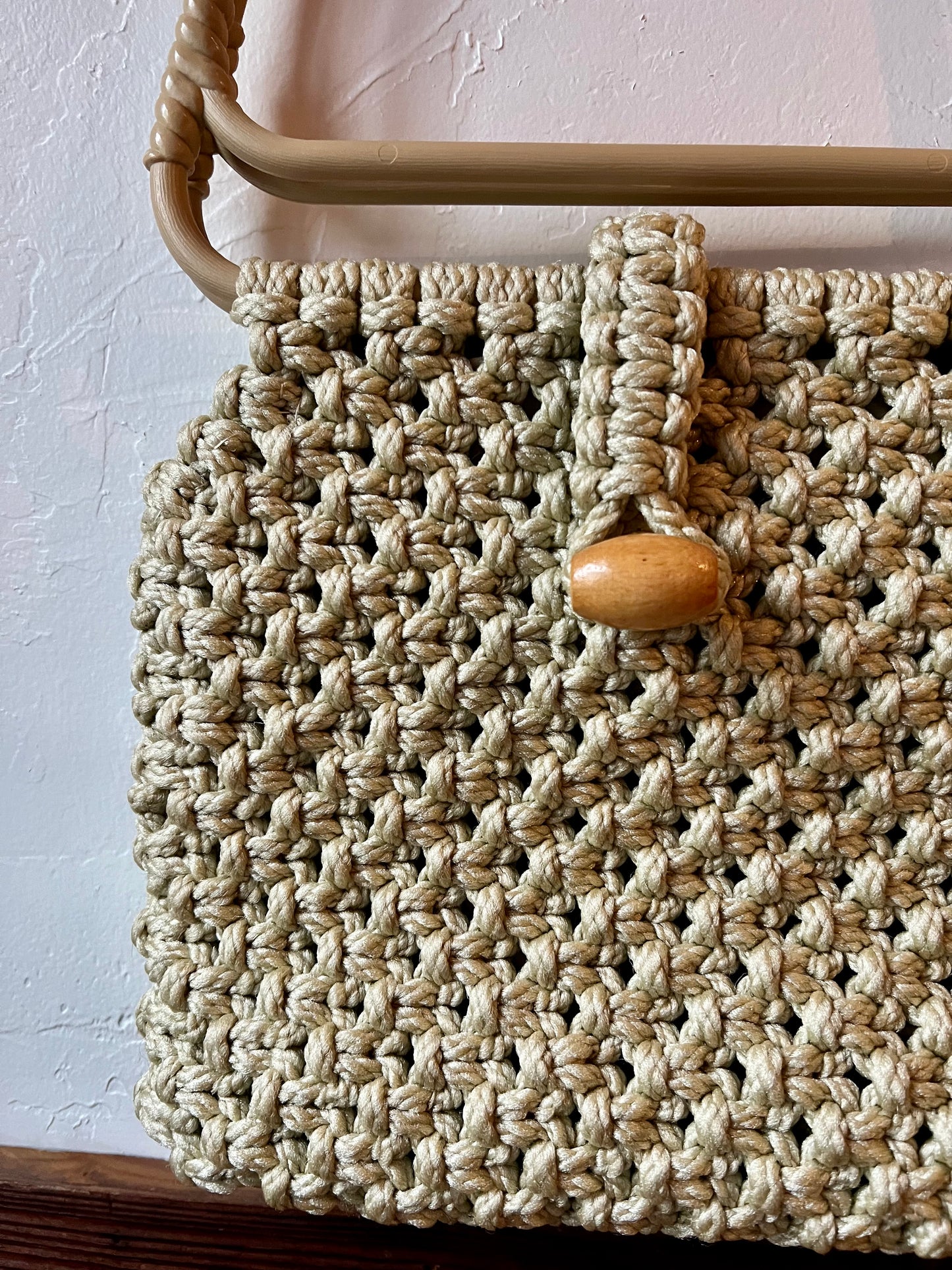 Oatmeal Macrame Bag