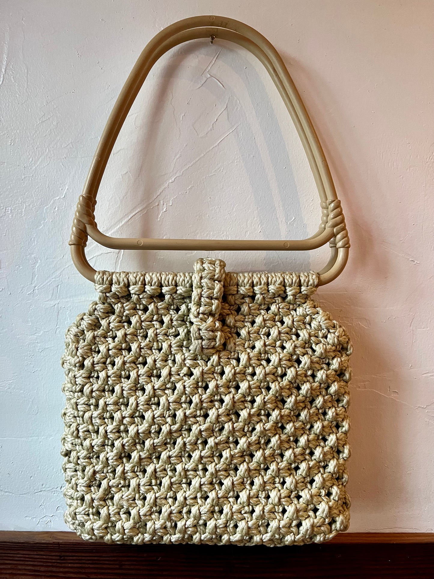 Oatmeal Macrame Bag