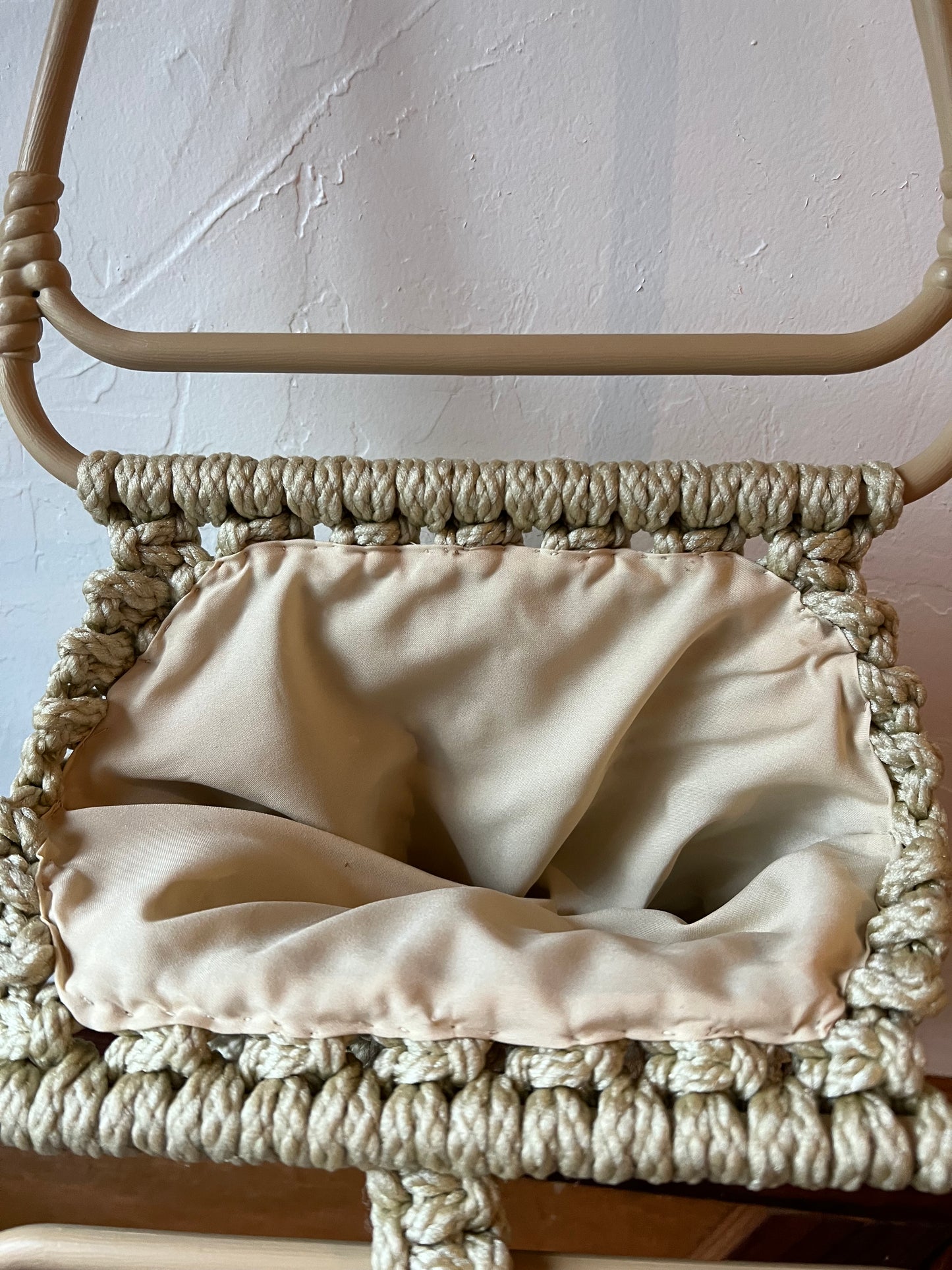 Oatmeal Macrame Bag