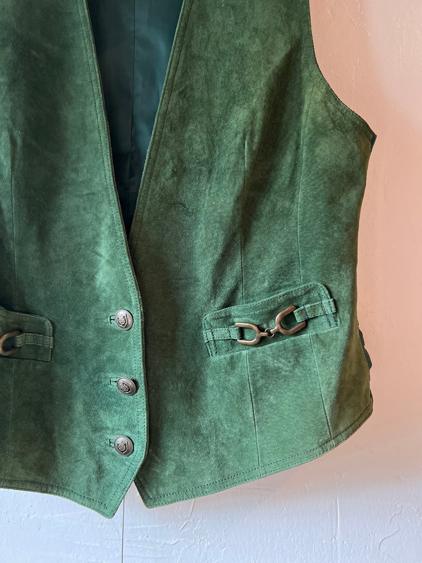 Green Suede Vest