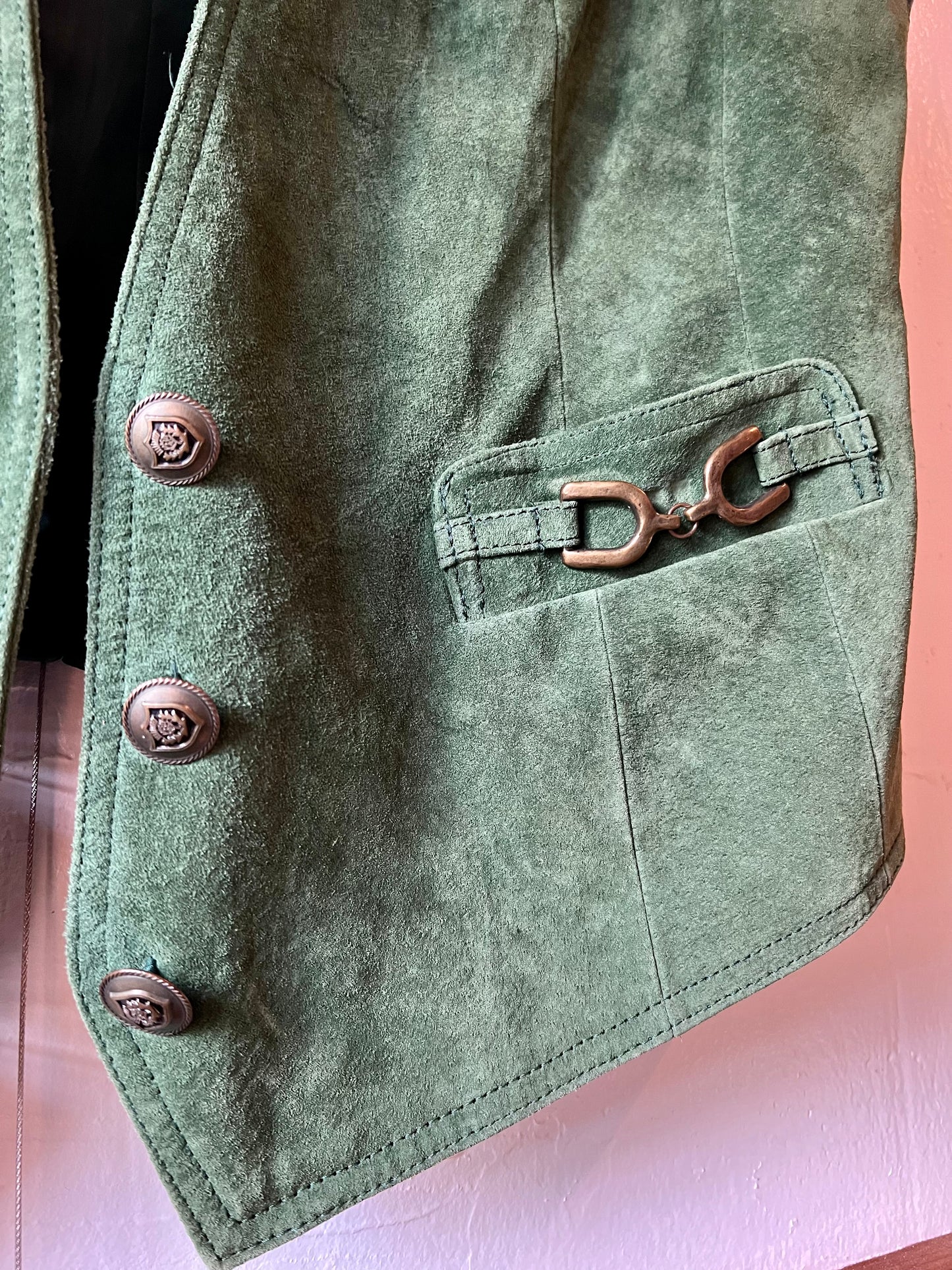 Green Suede Vest