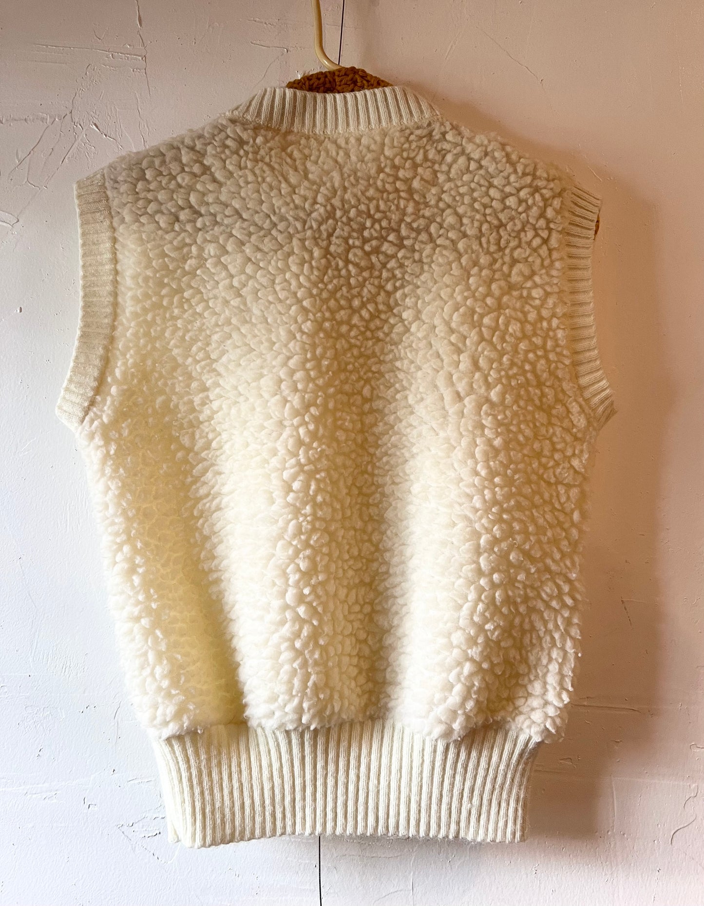 Fluffy Cream Vest