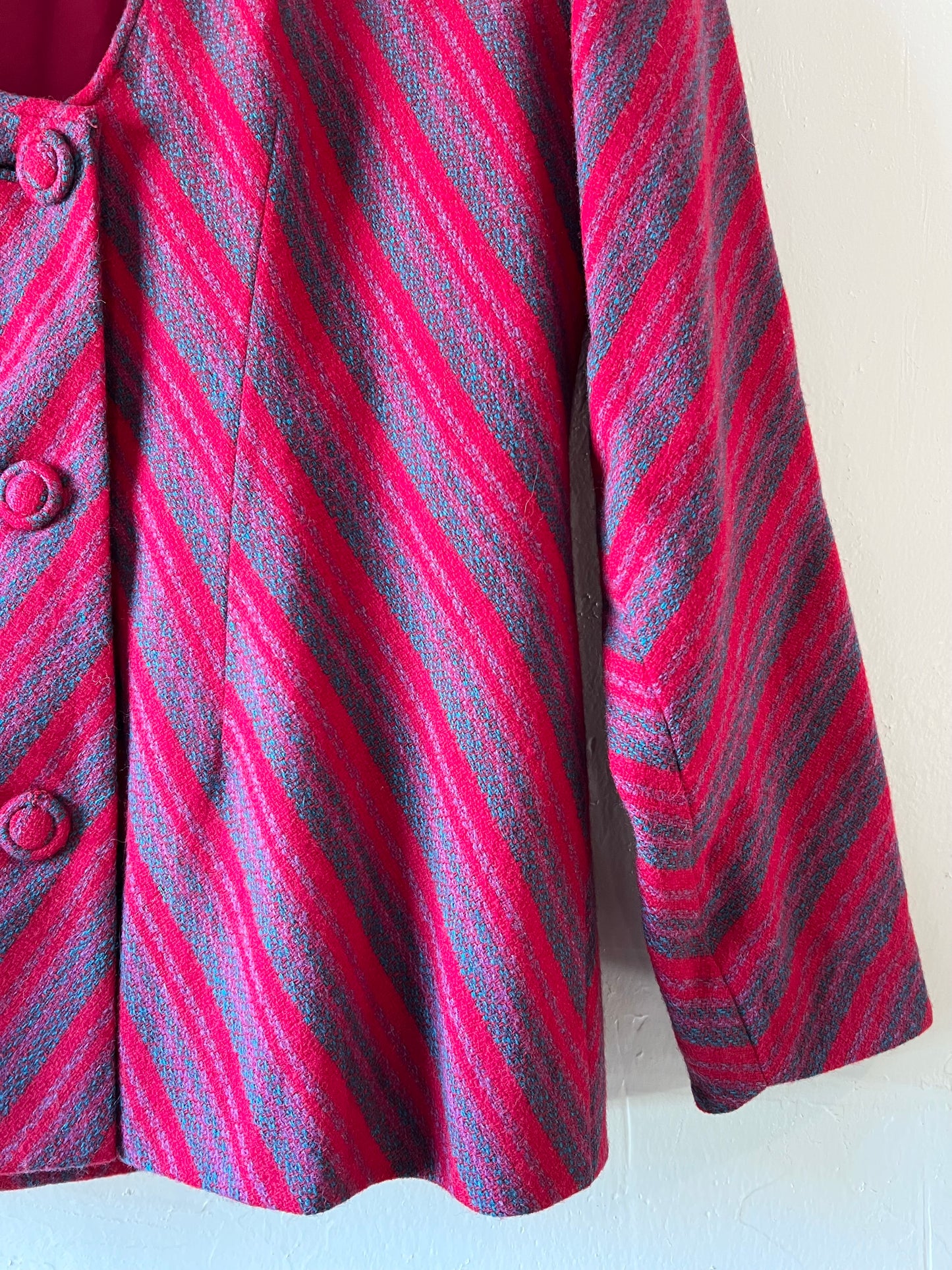 Fuchsia Chevron Blazer