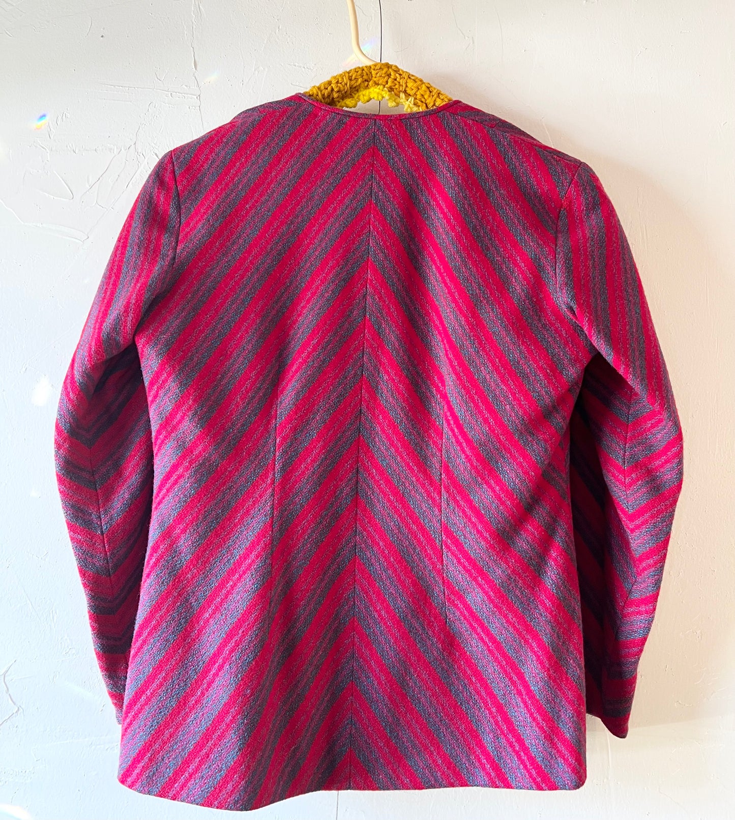 Fuchsia Chevron Blazer