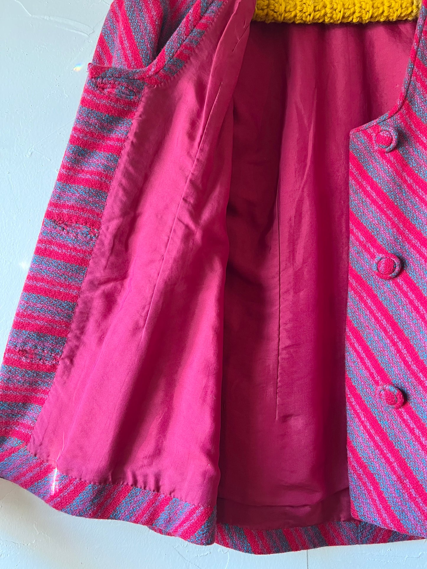 Fuchsia Chevron Blazer