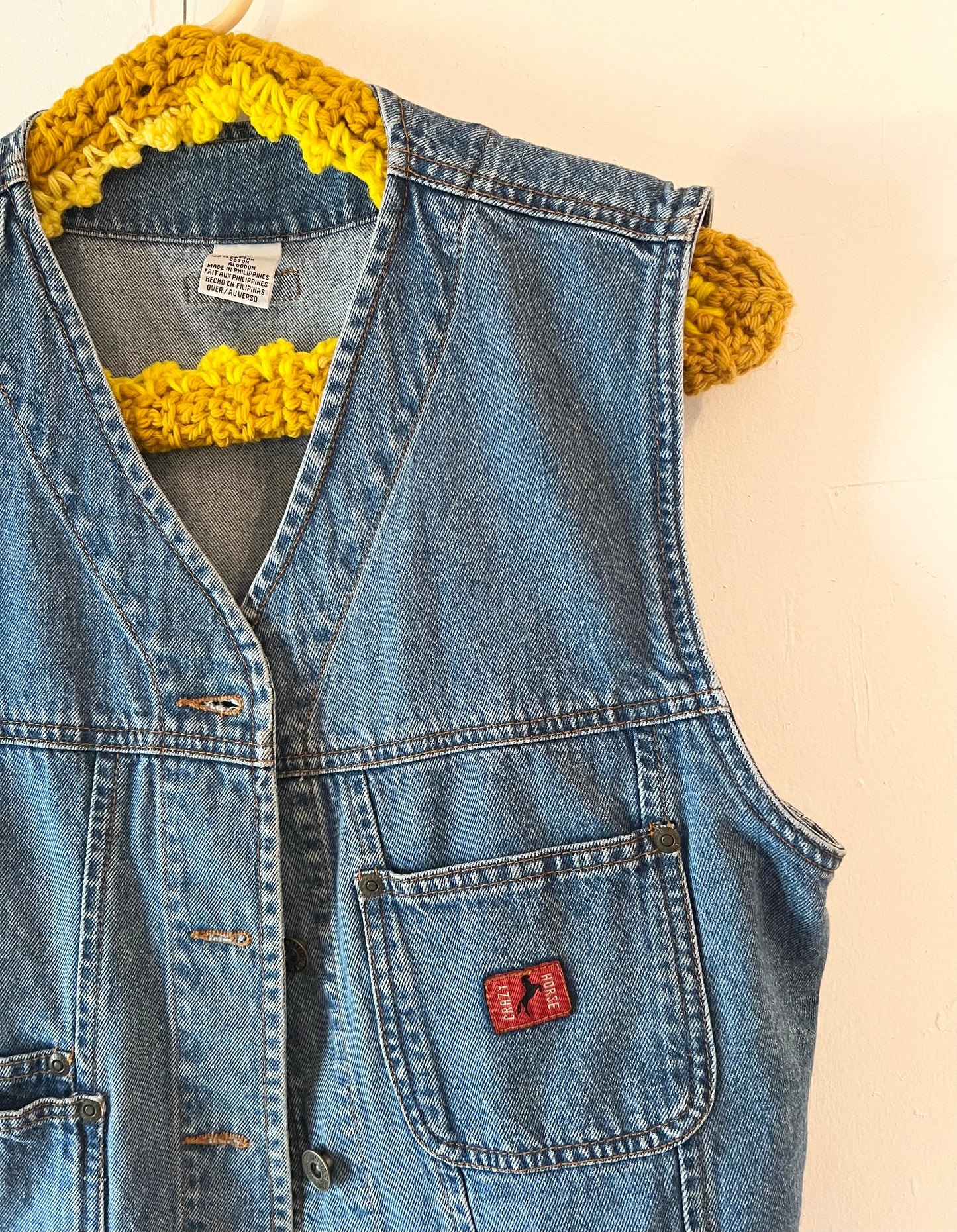 Crazy Horse Denim Vest
