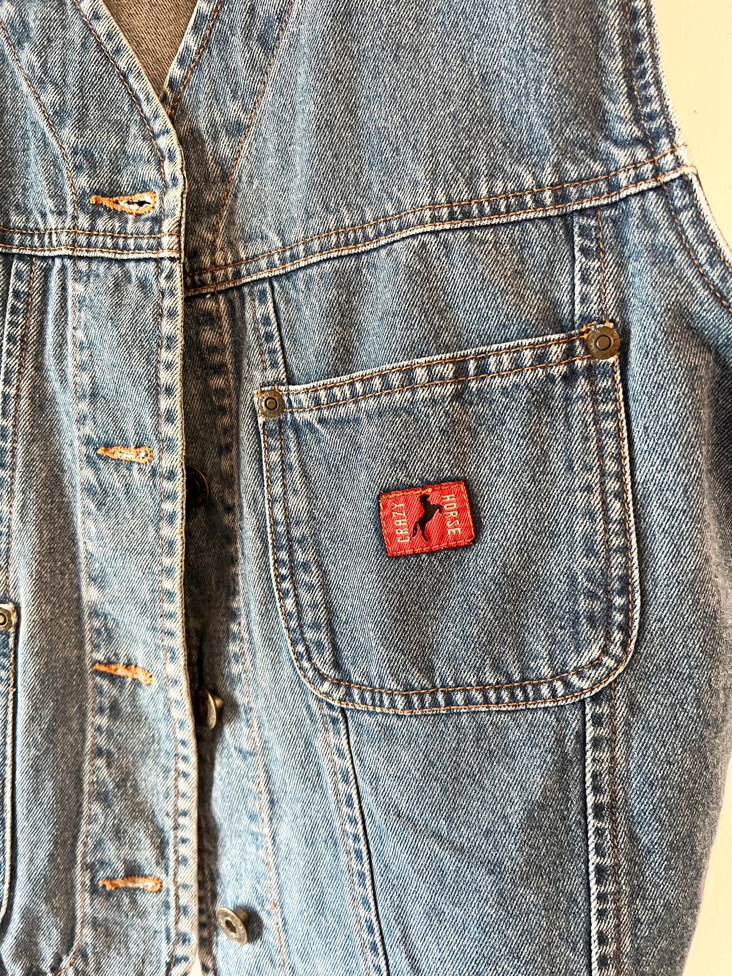 Crazy Horse Denim Vest