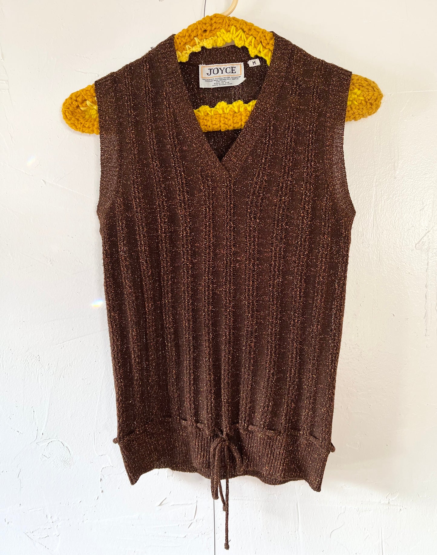 Bronze Knit Vest/Top