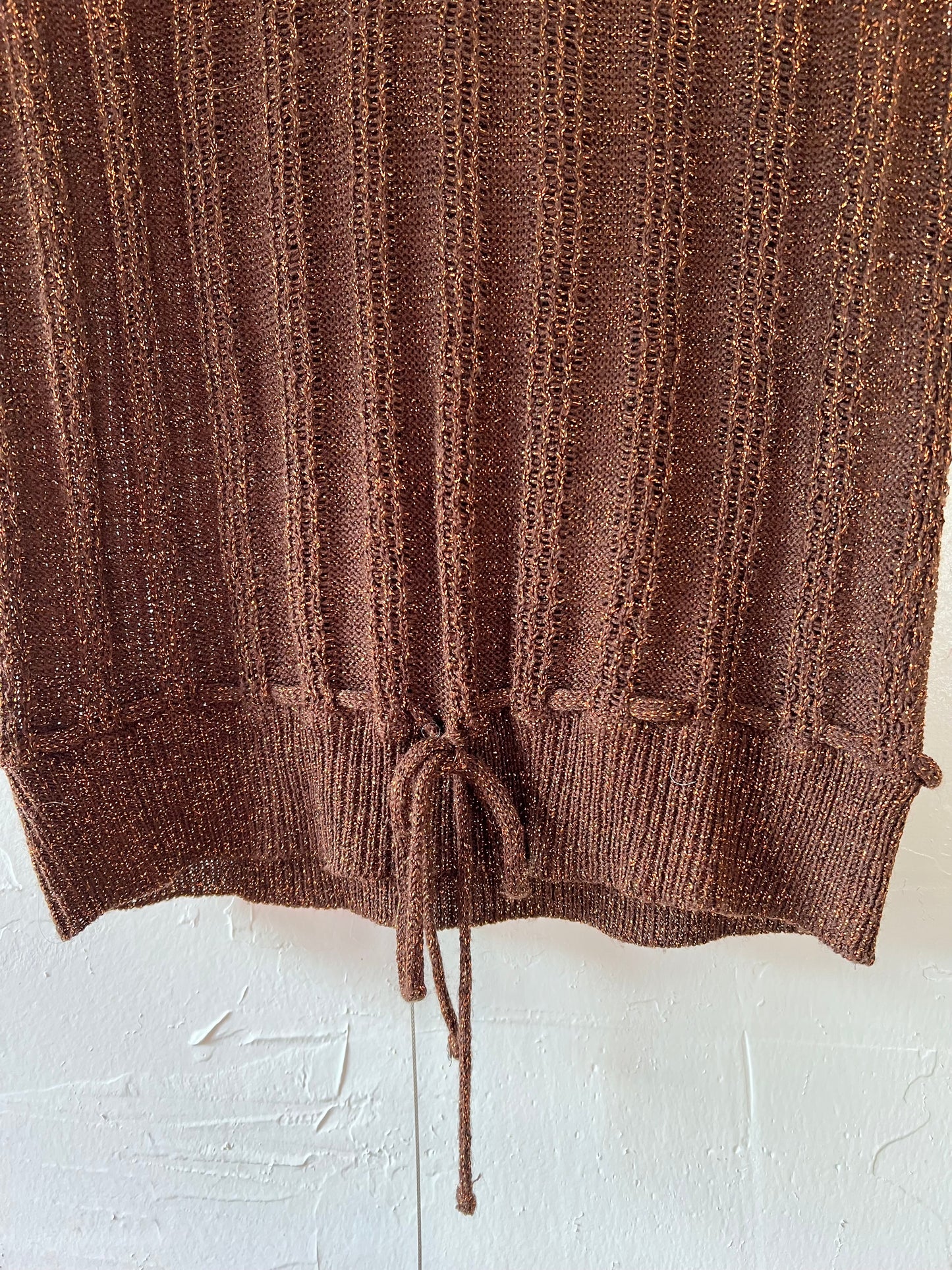 Bronze Knit Vest/Top