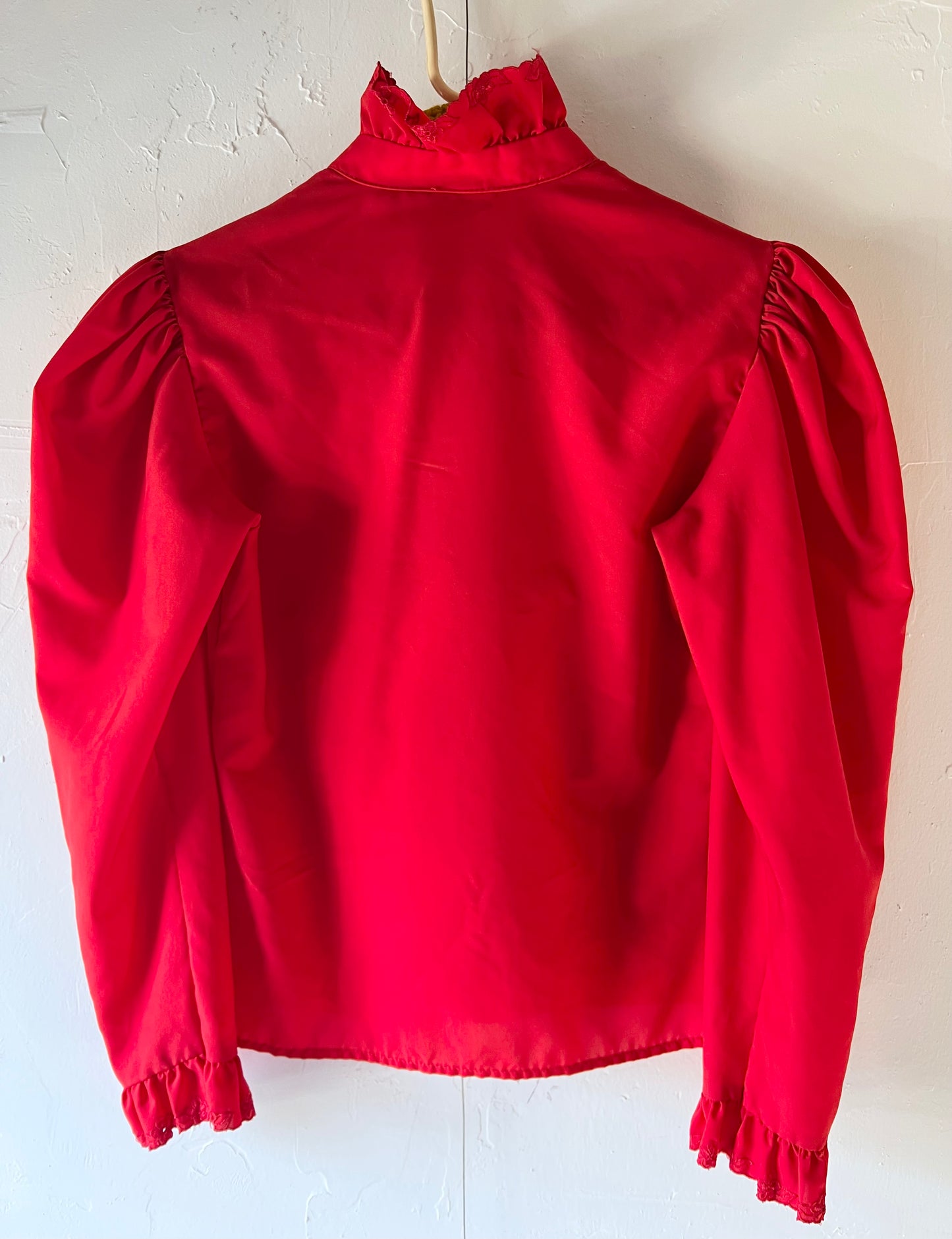 Red Frilly Blouse