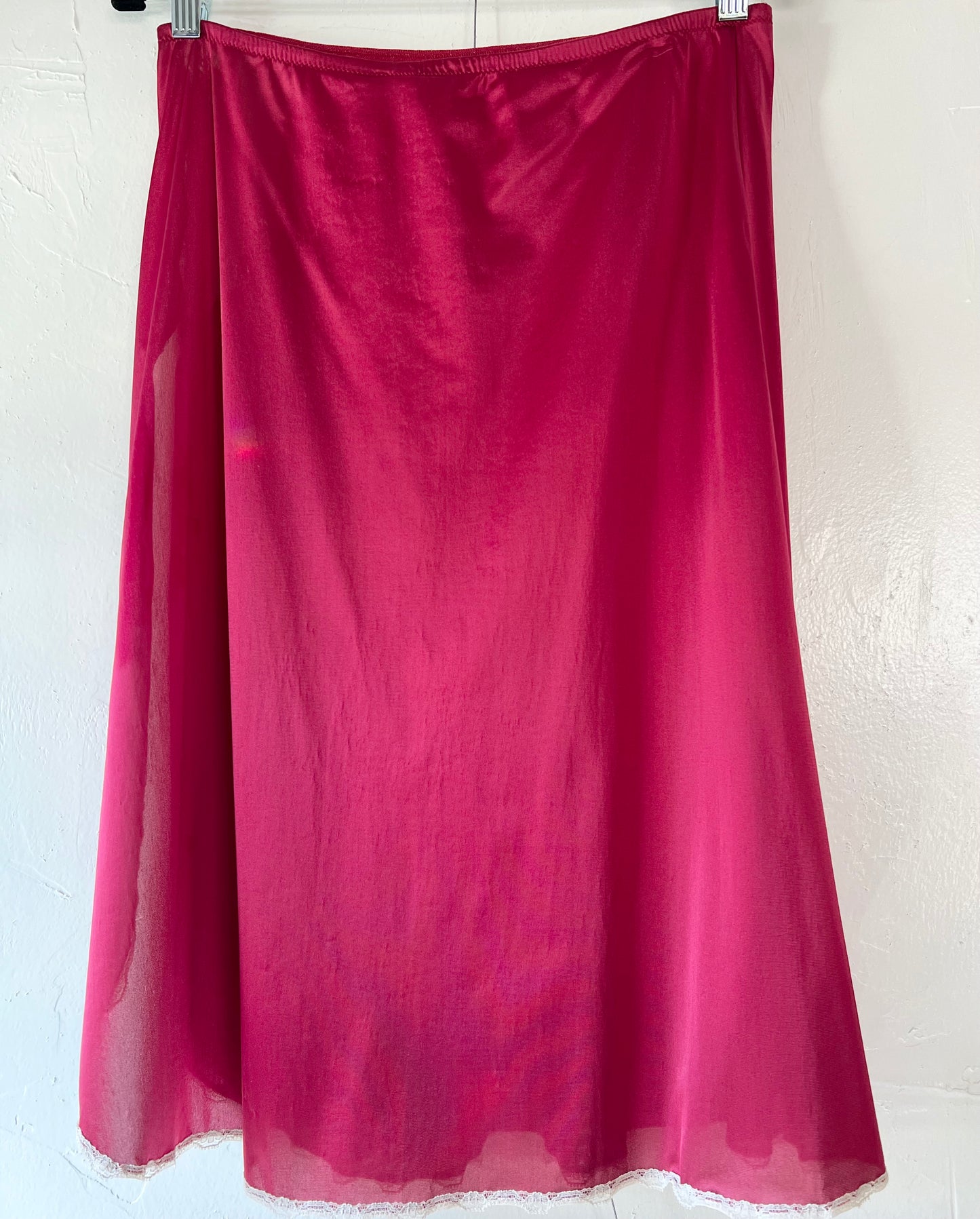 Maroon Lace Half Slip