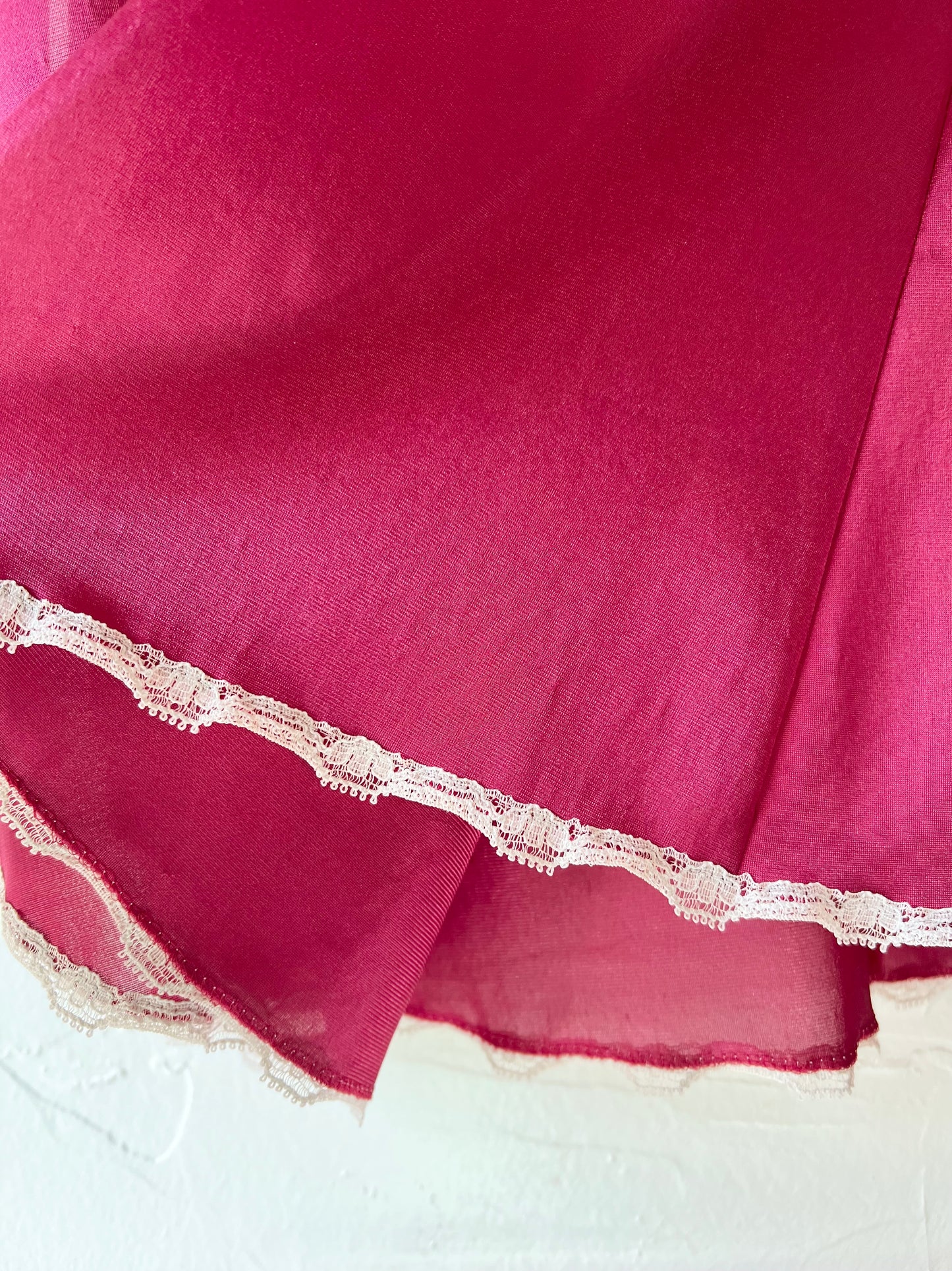 Maroon Lace Half Slip