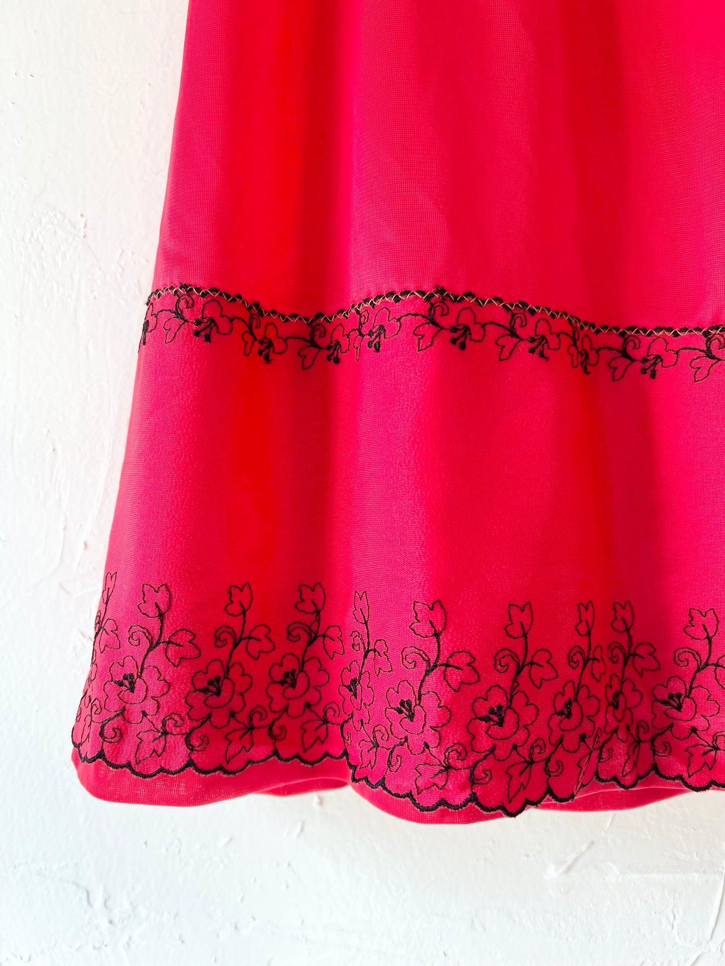 Red Lace Half Slip