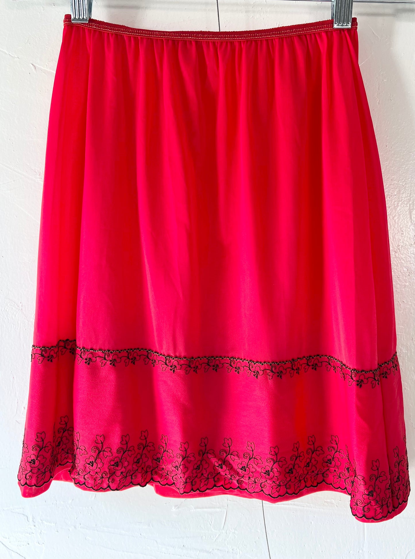 Red Lace Half Slip