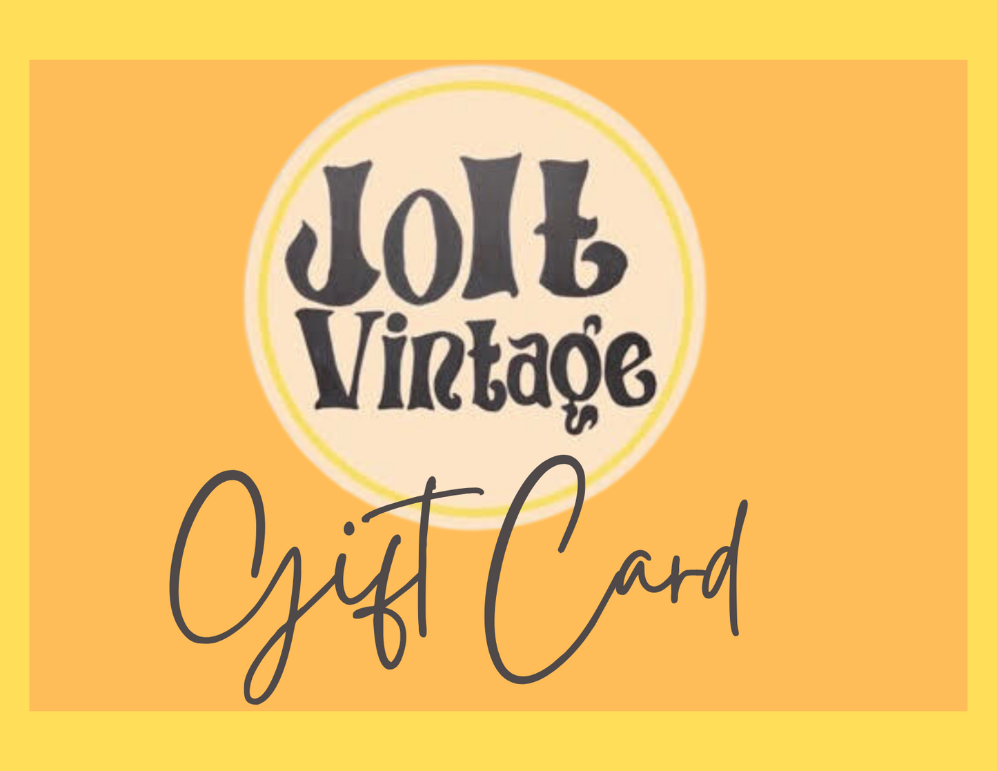 Jolt Vintage Gift Card