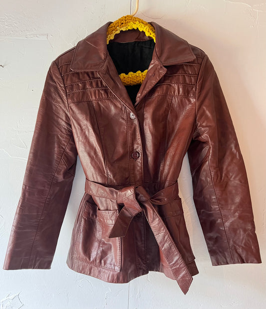 Leather Oxblood Jacket